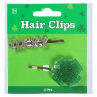 Ampro St. Patrick's Day Hair Clips - Green/Gold Perspective: Main