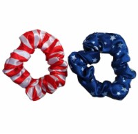 Ampro Patriotic Red, White, and Blue Scrunchies