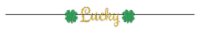 Ampro Glitter Letter "Lucky" Banner