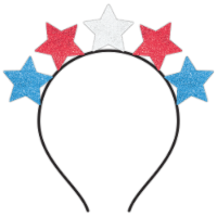 Ampro Patriotic Glitter Star Headband