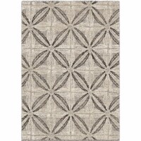 Daisy Contemporary 8x10 Area Rug in Grey/Cream