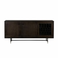 Armen Living LCGTBUOA Gatsby Oak & Metal Buffet Cabinet - 30 x 66 x 18 in.
