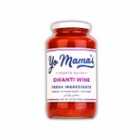Yo Mama's Foods Gourmet Chianti Wine Pasta Sauce (1) 25 oz Jar - No Sugar Added, Gluten-Free