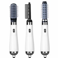 3 In 1 Hot Air Brush One-Step Hair Dryer Comb 3 Interchangeable Brush Combs Volumizer Hair