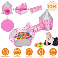 3 In 1 Child Crawl Tunnel Tent Kids Play Tent Ball Pit Set Foldable Children Play House