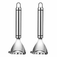 2Pcs Stainless Steel Corn Cob Peelers One-Step Cob Kerneler Remover Kitchen Corn Stripper