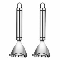 2Pcs Stainless Steel Corn Cob Peelers One-Step Cob Kerneler Remover Kitchen Corn Stripper