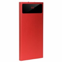 20000mAh Power Bank Ultra Thin External Battery Pack Phone Charger Dual USB Ports Flashlight