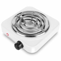 1000W Electric Single Burner Coil Heating Hot Plate Stove Countertop RV Hotplate with Non