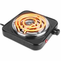 1000W Electric Single Burner Coil Heating Hot Plate Stove Countertop RV Hotplate with Non