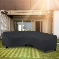 Outdoor L Shape Sofa Covers Water Resistant Dustproof Furniture Covers Sectional Sofa