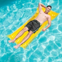 Inflatable Pool Float Raft Foldable Float Lounge Chair Swimming Pool Water Mat with Pillow