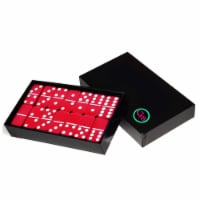 Double Six Dominoes Set | Standard Tiles Size RED