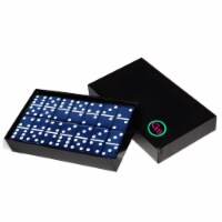 Double Six Dominoes Set | Standard Tiles Size BLUE