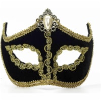 Forum Novelties  Woman Velvet Venetian Mask with Arms Sunglasses&#44; Normal Size