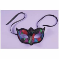 Forum Novelties  Pastel Masquerade Style Woman Half Mask&#44; Normal Size