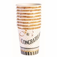 Forum Novelties 268653 9 oz Congratulations Paper Cups - 8 Piece