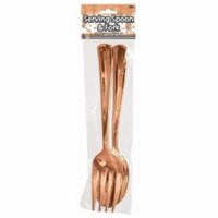 Forum Novelties 309755 Rose Gold Serving Fork & Spoon