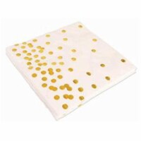 Forum Novelties 309740 13 in. Gold Dot Paper Napkins, Gold