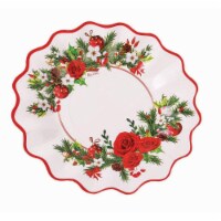 Forum Novelties 620592 8 in. Festive Shaped Dessert Plate - Pack of 8