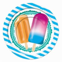 Forum Novelties 641740 7 in. Popsicle Party Dessert Plate