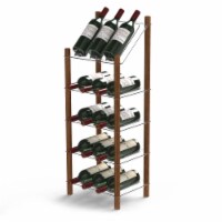 Life Story MyWinebar 15 Bottle Wine Holder Storage Rack Stand w/ Display Shelf