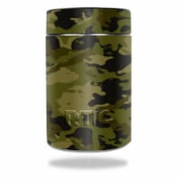 MightySkins RTCAN-Green Camouflage Skin for RTIC Can 2016 Wrap Cover Sticker - Green Camoufla