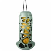 Perch N Peck 581212 10 x 3.25 in. Ezee Clean Suet Nugget & Peanut Butter Feeder - MP36, Gray