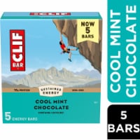 CLIF BAR Cool Mint Chocolate with Caffeine Energy Protein Bars Perspective: Main