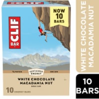 CLIF BAR White Chocolate Macadamia Nut Energy Protein Bars Perspective: Main