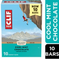CLIF BAR Cool Mint Chocolate with Caffeine Energy Protein Bars Perspective: Main
