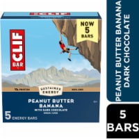 CLIF BAR Peanut Butter Banana with Dark Chocolate Energy Protein Bars Perspective: Main