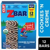 Zbar Bake Sale Collection Cookies 'N Crème Organic Soft-Baked Energy Snack Granola Bars