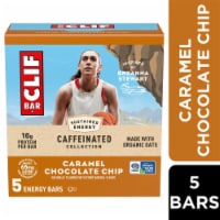 CLIF BAR Caffeinated Caramel Chocolate Chip Flavor Energy Protein Bars Perspective: Main