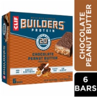 Clif Builders Chocolate Peanut Butter Flavor Protein Bars