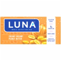 Luna® Creamy Dreamy Peanut Butter Whole Nutrition Bars Perspective: Main