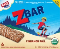 CLIF Kid Zbar® Organic Cinnamon Roll Granola Bars Perspective: Main
