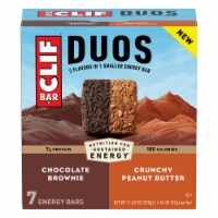 CLIF BAR® Duos Chocolate Brownie + Crunchy Peanut Butter Energy Bars