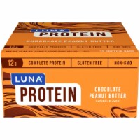 Luna® Chocolate Peanut Butter Protein Bars Perspective: Main