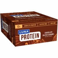 LUNA® Protein Chocolate Salted Caramel Bars 12 Count Perspective: Main
