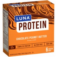 Luna® Chocolate Peanut Butter Protein Bars Perspective: Main