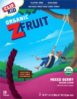 Clif Kid Organic ZFruit Mixed Berry Twisted Fruit Snacks Perspective: Main