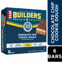 Clif Builders + Caffeine Chocolate Chip Cookie Dough Flavor Protein Bars
