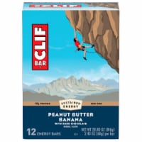 Clif Bar Peanut Butter Banana With Dark Chocolate Flavor Energy Bars