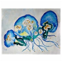 Betsy Drake PM1020 Multi-Jellyfish Place Mat - Set of 4