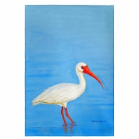 Betsy Drake GT1086 Posing White Ibis Guest Towel