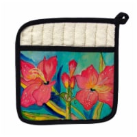 Betsy Drake PT233 Pink Amaryllis Pot Holder