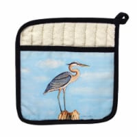 Betsy Drake PT627 Blue Heron on Stump Pot Holder