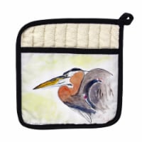 Betsy Drake PT719 Heron Portrait Pot Holder