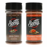 Unique Rotisserie Chicken & Coffee-Infused Java Chili Seasonings Twin Pack, Ideal for Chicken